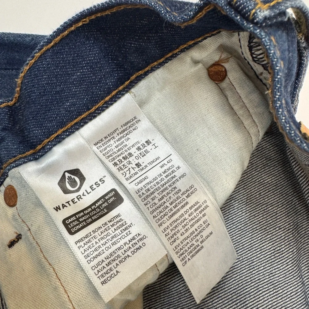 Levi's 501 Jeans Mens W33 L29 Dark Blue Indigo Classic Workwear